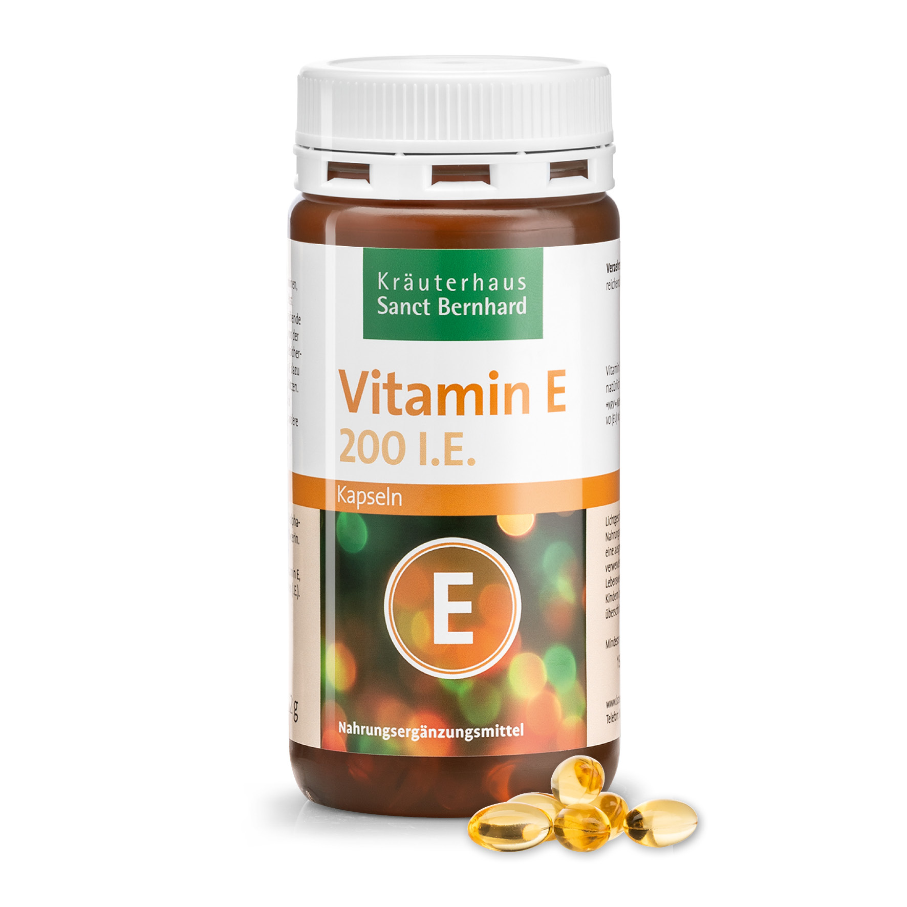 Capsule di vitamina E 200 U.I. | Kräuterhaus Sanct Bernhard.