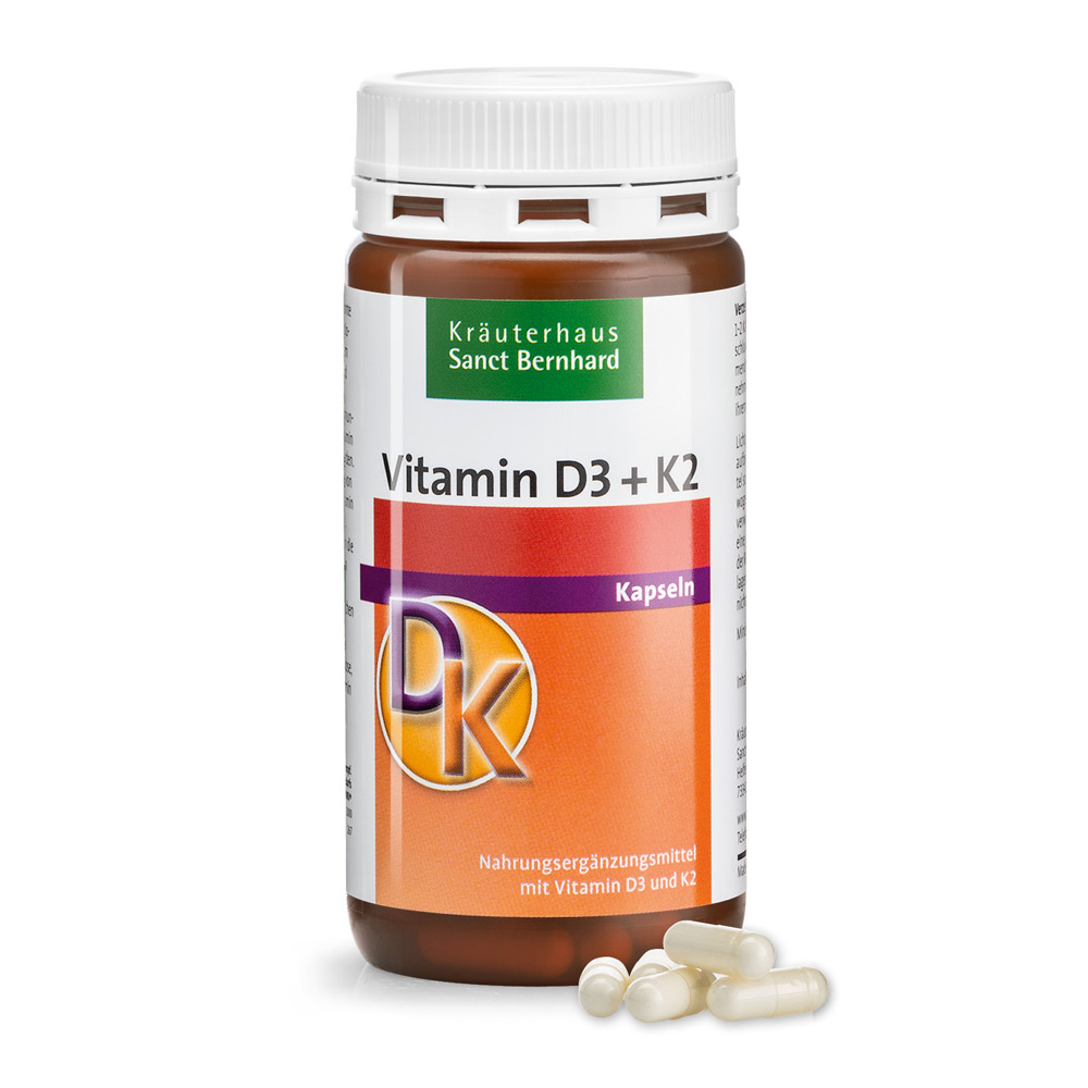 Kräuterhaus Sanct Bernhard Capsule Di Vitamina D3+K2 180 Capsule
