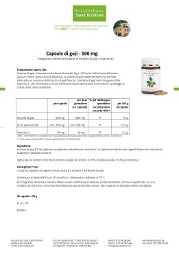 Capsule di goji 90 capsule