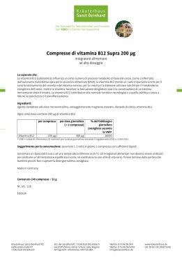 Compresse alla vitamina B12 Supra 200 µg 240 compresse