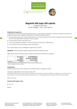 Capsule di magnesio "400 supra" - 300 capsule 300 capsule
