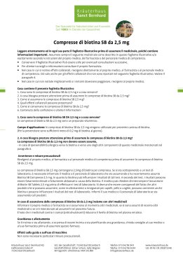Compresse di biotina SB da 2,5 mg 150 compresse