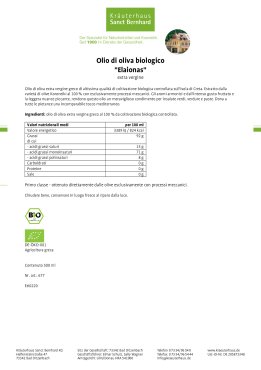 Olio di oliva biologico  "Elaionas" extra vergine 500 ml