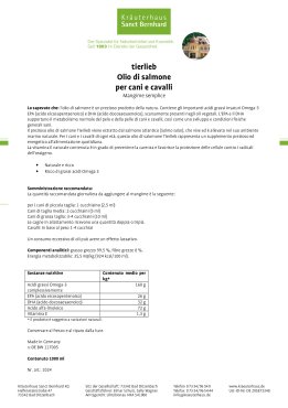 tierlieb Olio di salmone per cani e gatti