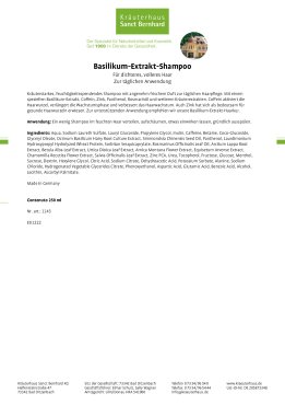 Shampoo all'estratto di basilico 250 ml