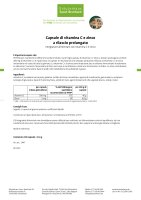 Capsule di vitamina C e zinco a rilascio prolungato 180 capsule