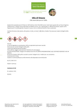 Olio di limone 30 ml