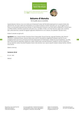 Balsamo di Manuka 100 ml