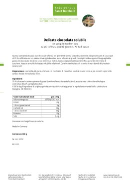 Delicata cioccolata solubile 400 g