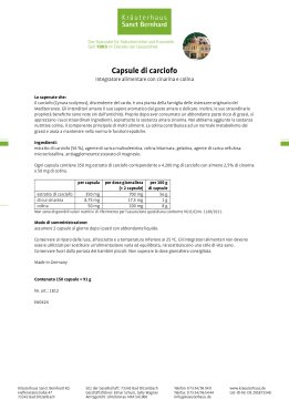 Capsule di carciofo 150 capsule