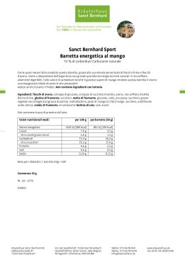 Sanct Bernhard Sport Barretta energetica al mango confezione da 20 1000 g