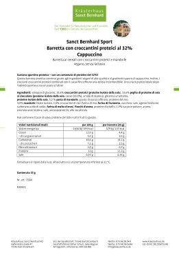 Sanct Bernhard Sport Barretta con croccantini proteici al 32% Cappuccino 11 pezzi 385 g
