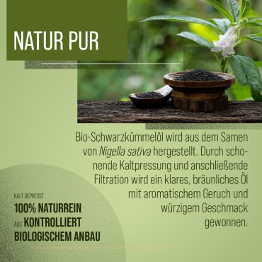 Olio di cumino nero puro bio 100 ml 100 ml