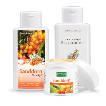 Set curativo all'olivello spinoso 3 pezzo