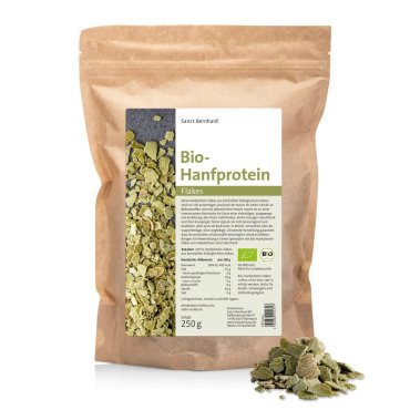 Fiocchi di proteine di canapa biologiche 250 g